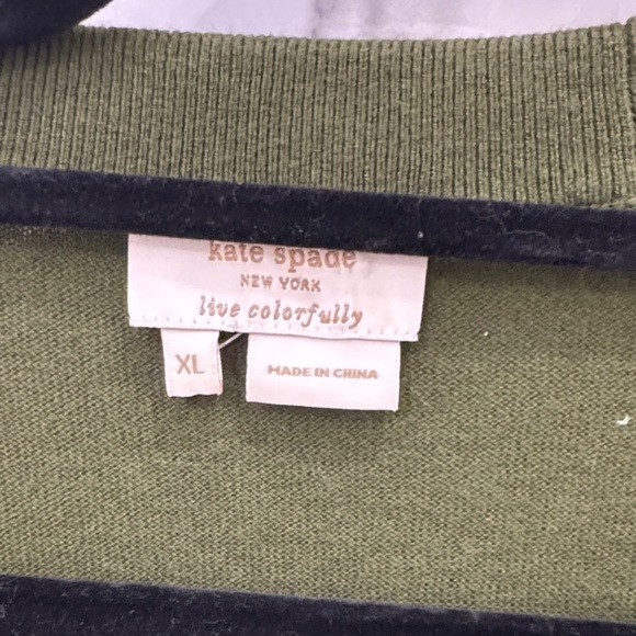 Kate Spade Olive Green Women's Long Cardigan - Picture 2 of 5